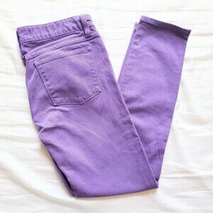 J.Crew Purple Toothpick Skinny Ankle Jeans Size 25